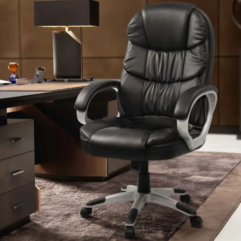 High Back Pu Leather Ergonomic Office Chair 8890H Black