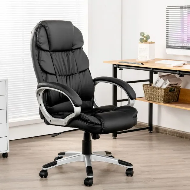 High Back Pu Leather Ergonomic Office Chair 8890H Black