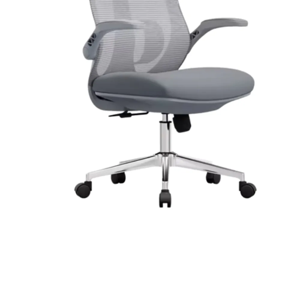 High Back Swivel Adjustable Height Mesh Office Chair With Headrest J162A Grey