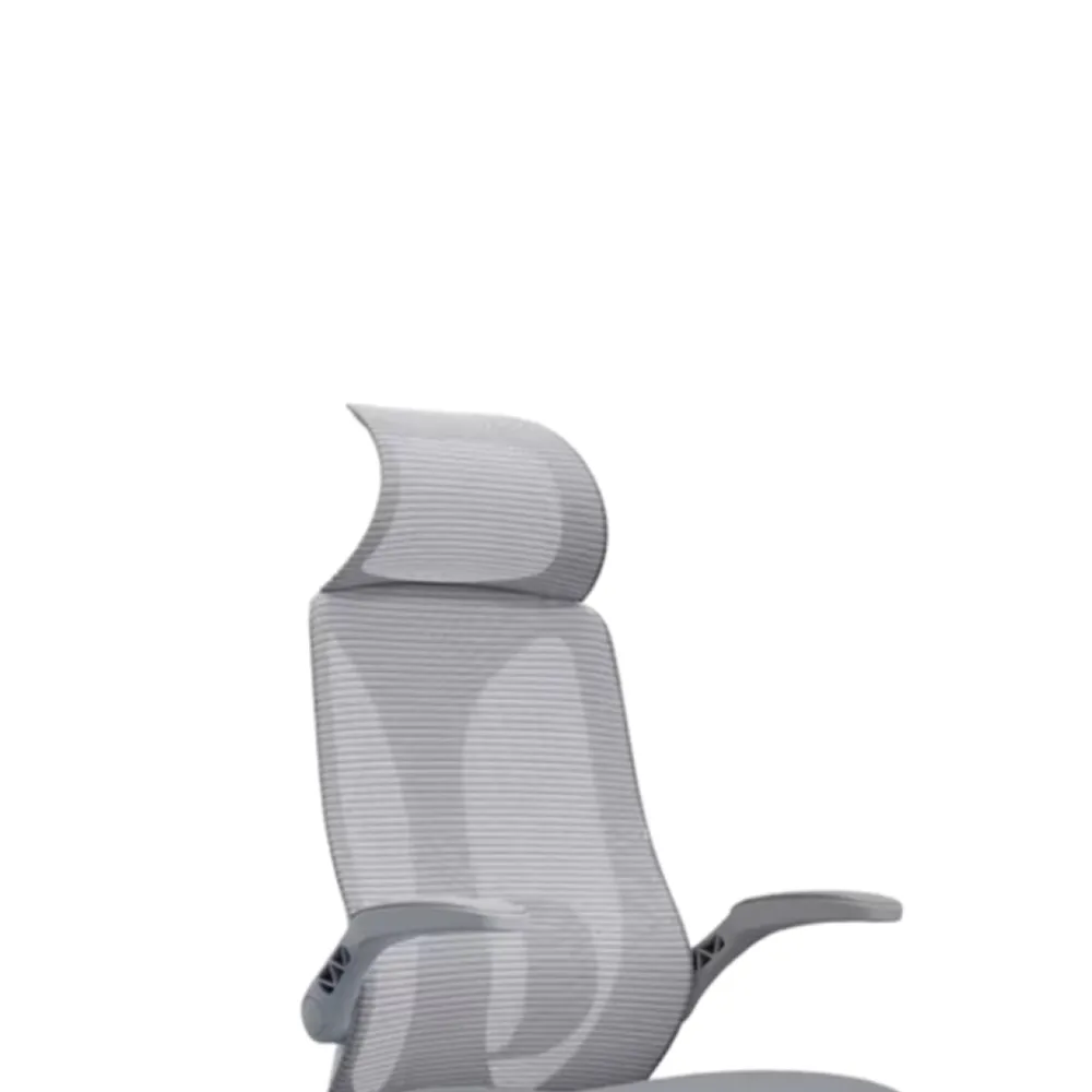High Back Swivel Adjustable Height Mesh Office Chair With Headrest J162A Grey