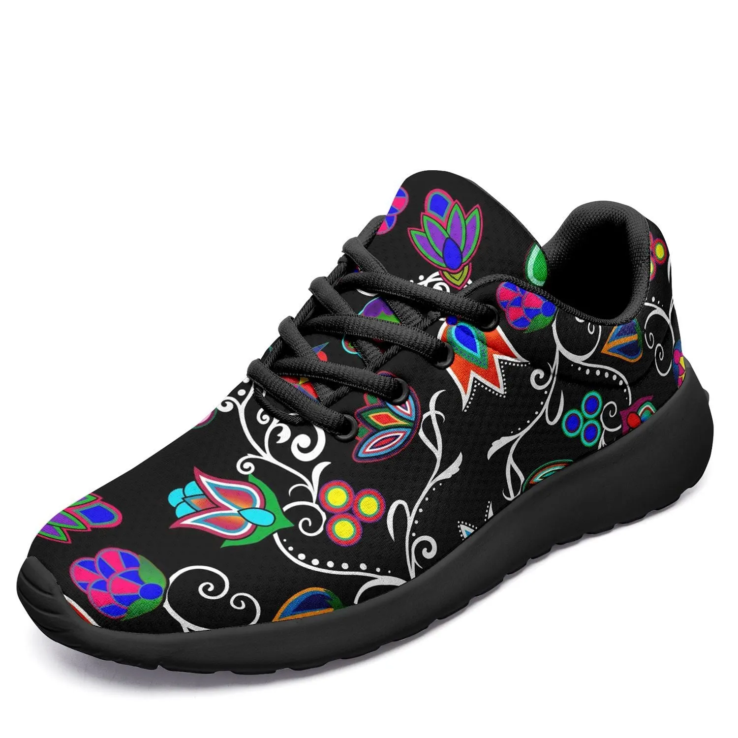 Indigenous Paisley Black Ikkaayi Sport Sneakers