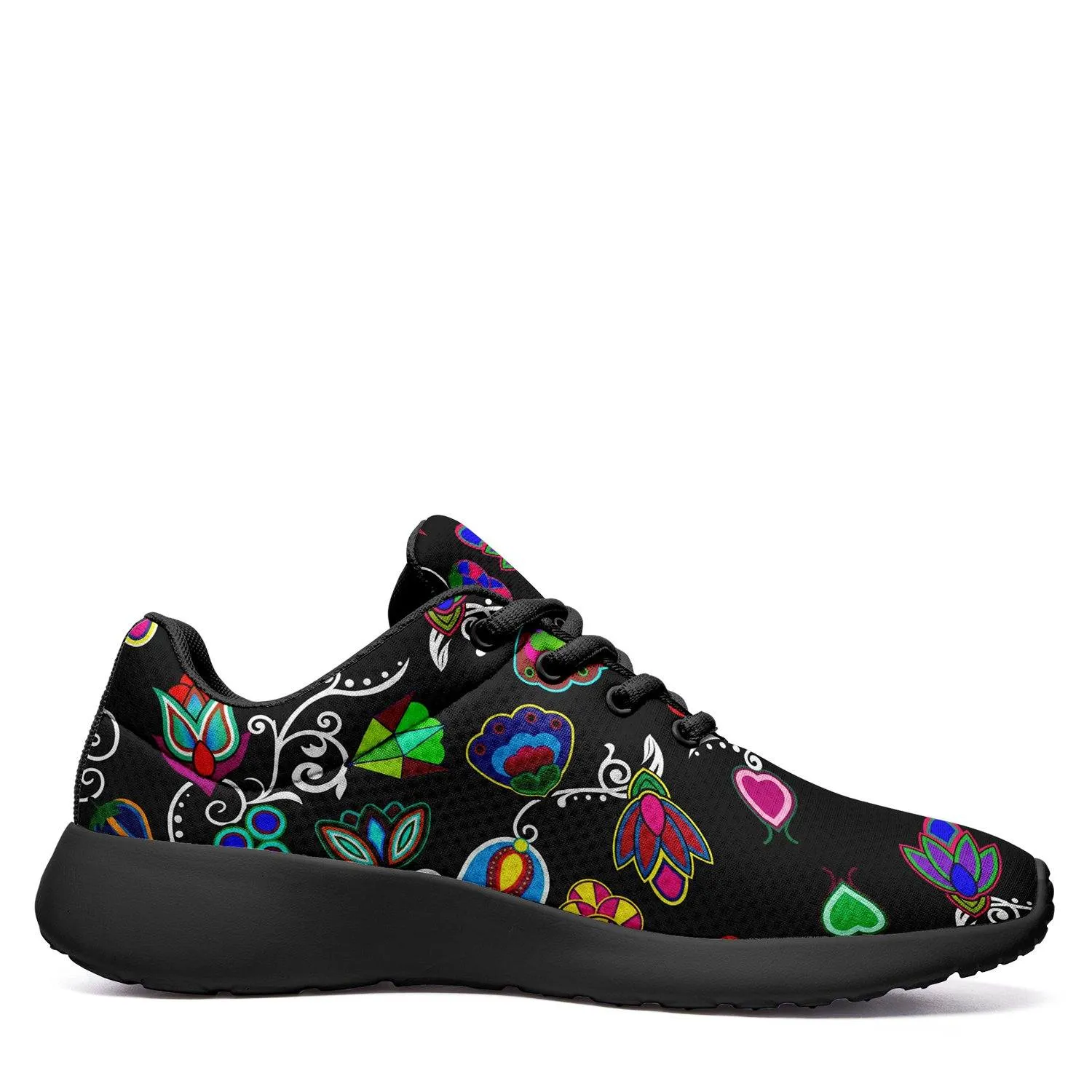 Indigenous Paisley Black Ikkaayi Sport Sneakers