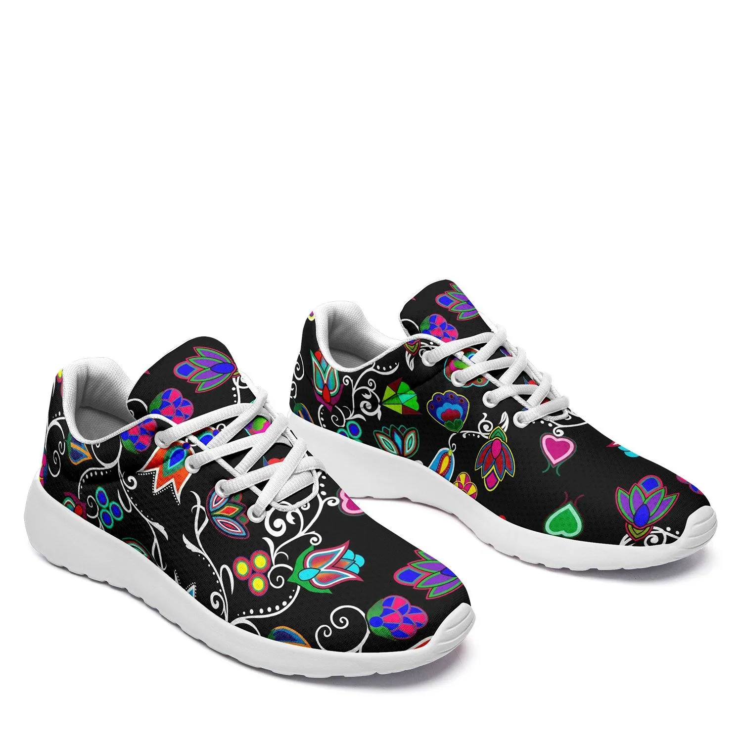 Indigenous Paisley Black Ikkaayi Sport Sneakers