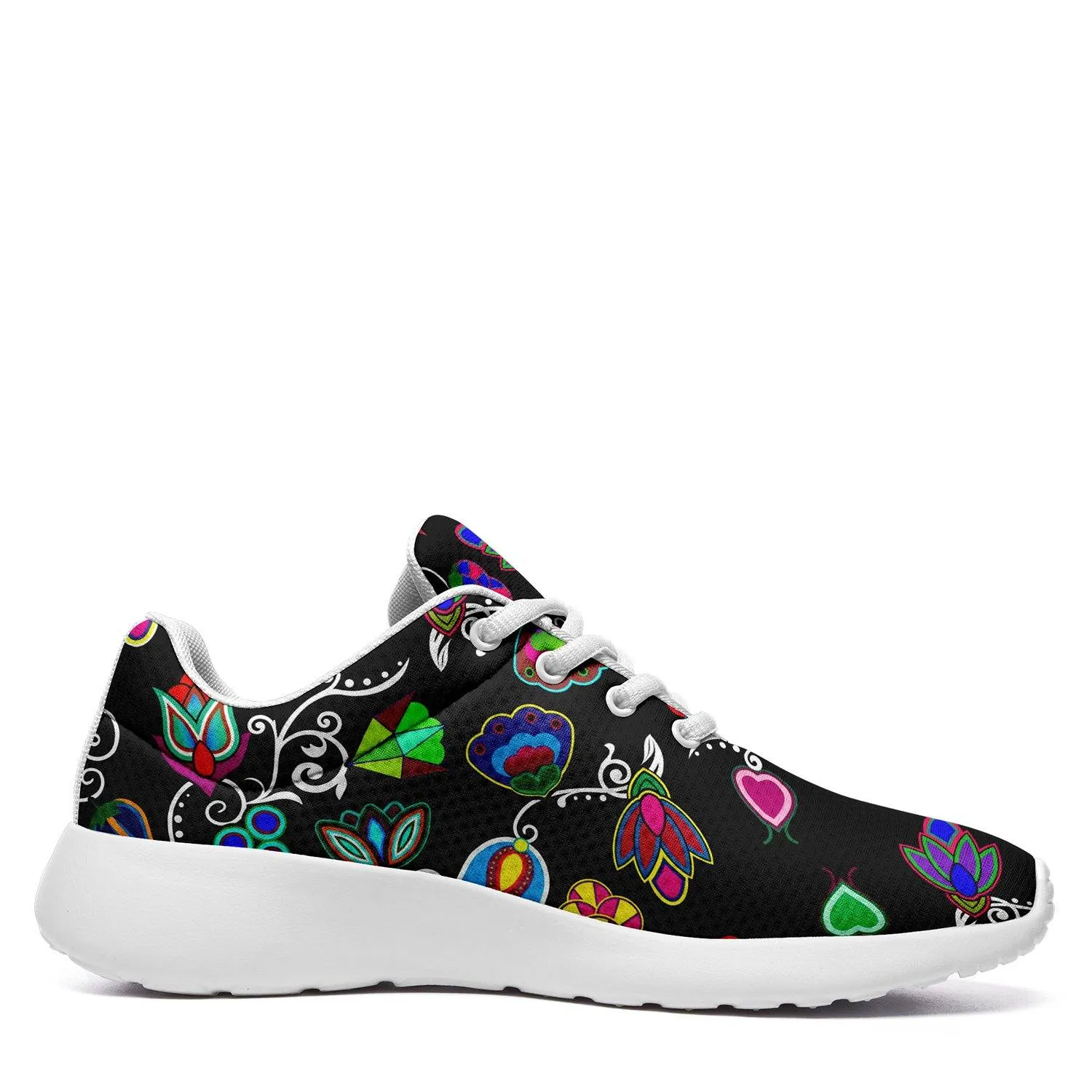 Indigenous Paisley Black Ikkaayi Sport Sneakers