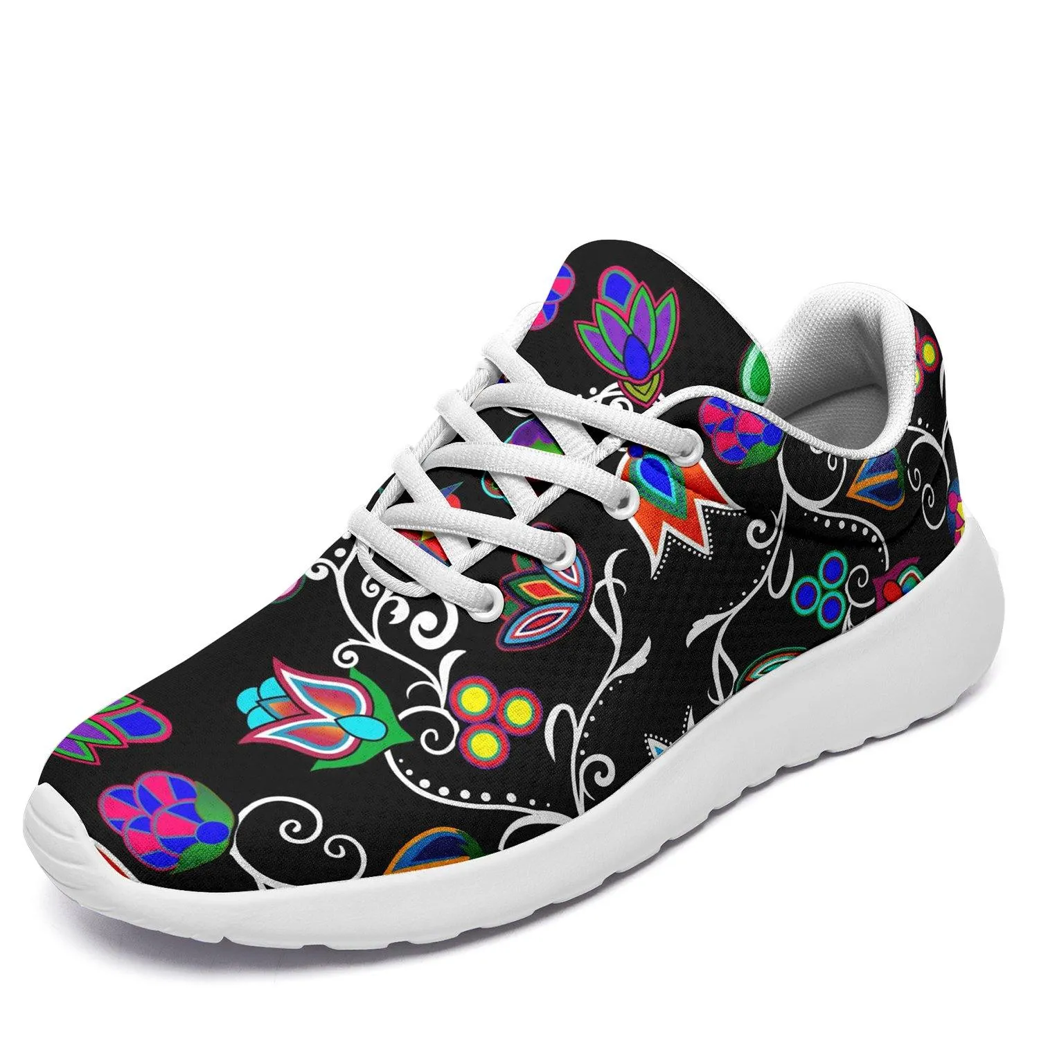 Indigenous Paisley Black Ikkaayi Sport Sneakers