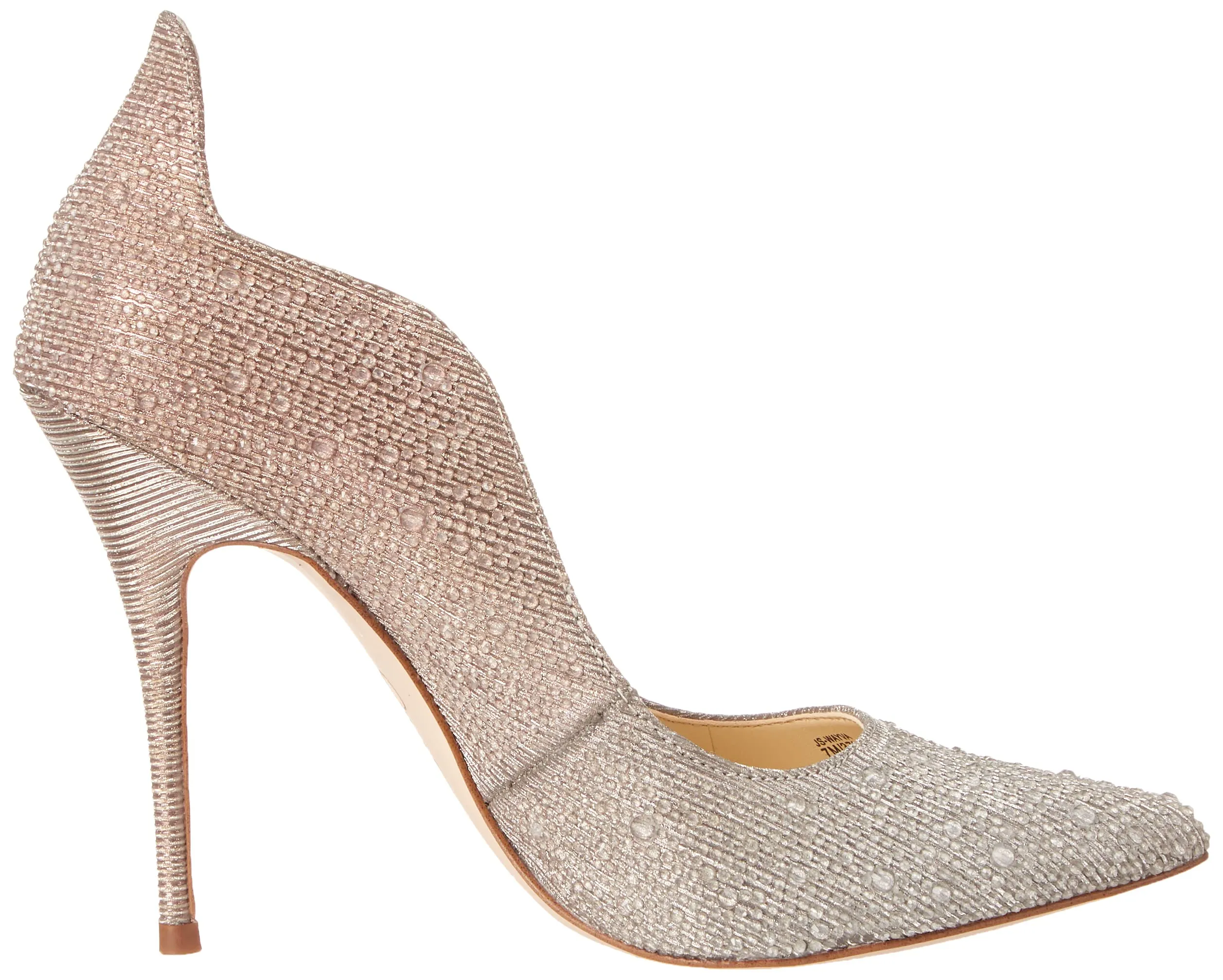 Jessica Simpson Wayva Silver Rhinestone Fashion Pointed Toe High Heeled Pumps