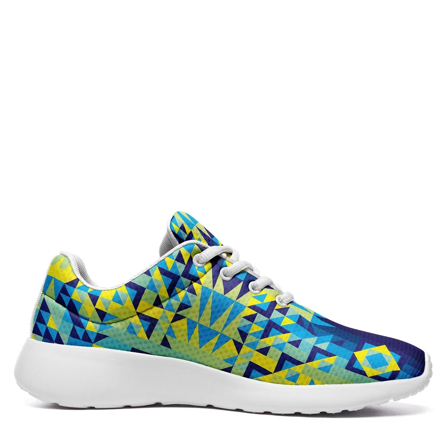Kaleidoscope Jaune Bleu Ikkaayi Sport Sneakers