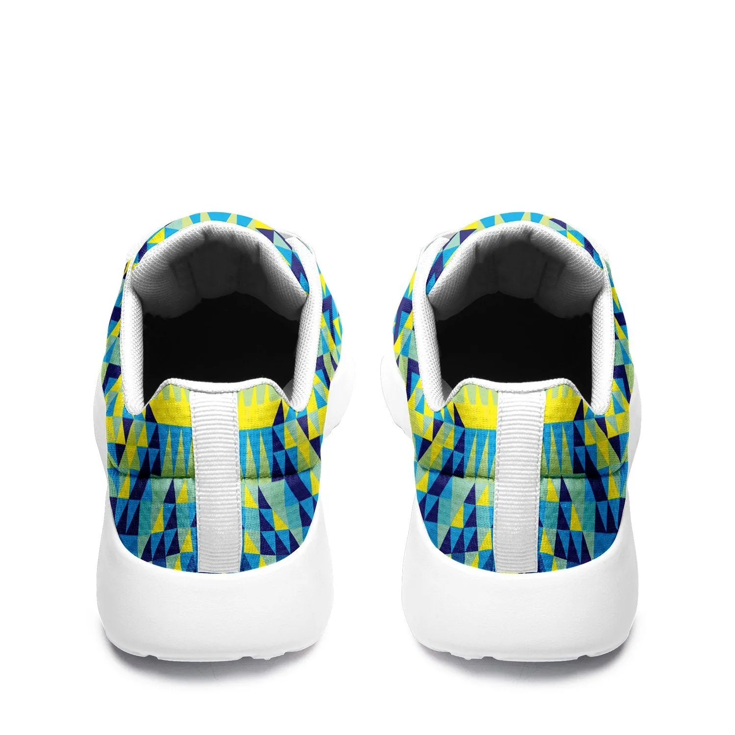 Kaleidoscope Jaune Bleu Ikkaayi Sport Sneakers