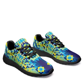 Kaleidoscope Jaune Bleu Ikkaayi Sport Sneakers