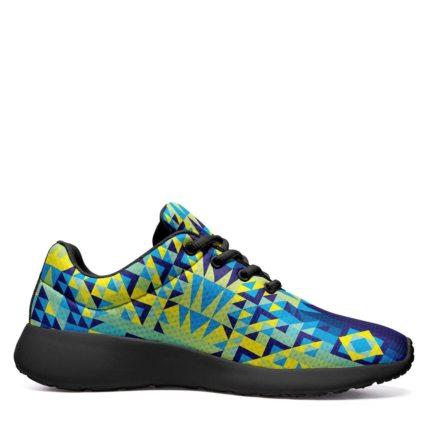 Kaleidoscope Jaune Bleu Ikkaayi Sport Sneakers