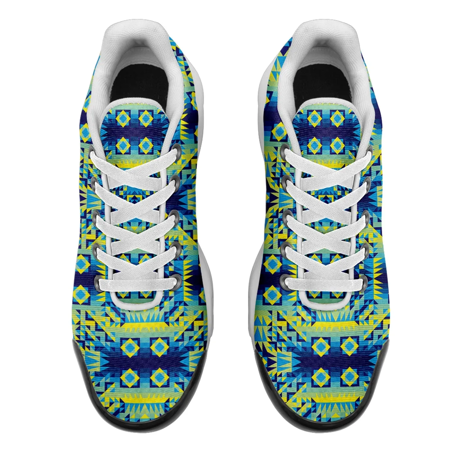 Kaleidoscope Jaune Bleu Niowaa Air Cushion Shoes