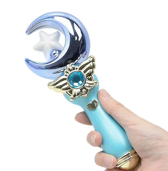 Magical Light-Up Fairy Wand for Kids Handheld Musical Pretend Play Toy (Star)