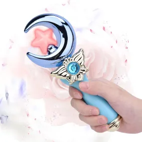 Magical Light-Up Fairy Wand for Kids Handheld Musical Pretend Play Toy (Star)