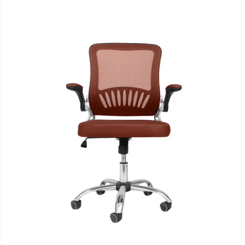 Medium-Back Adjustable Height Mesh Office Chair 8833L Brown