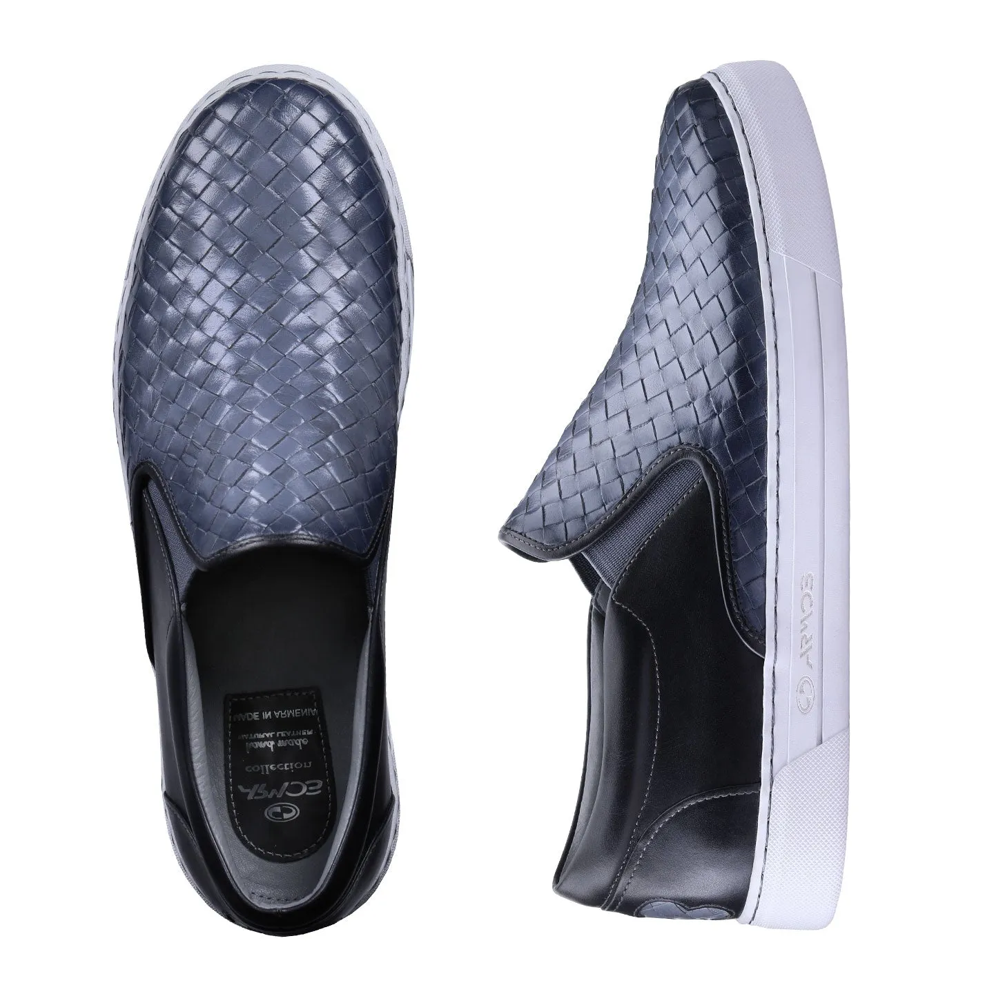 Men’s Black & Gray Slip-On Sneaker