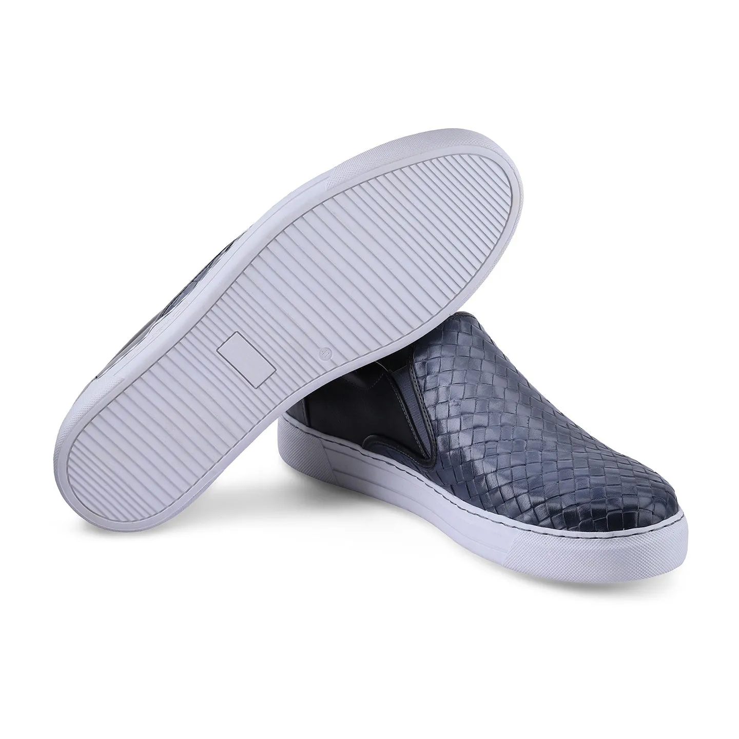 Men’s Black & Gray Slip-On Sneaker