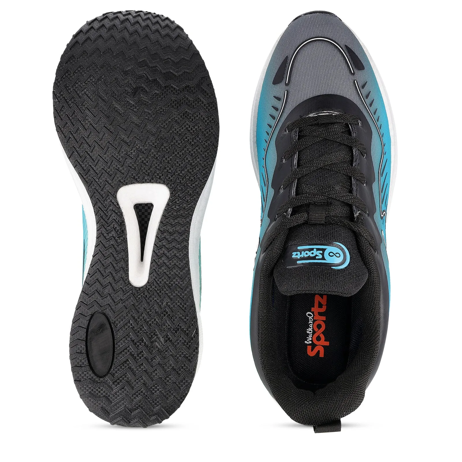 Men's Lace-up Sports Shoe - WS9163 Blue Green