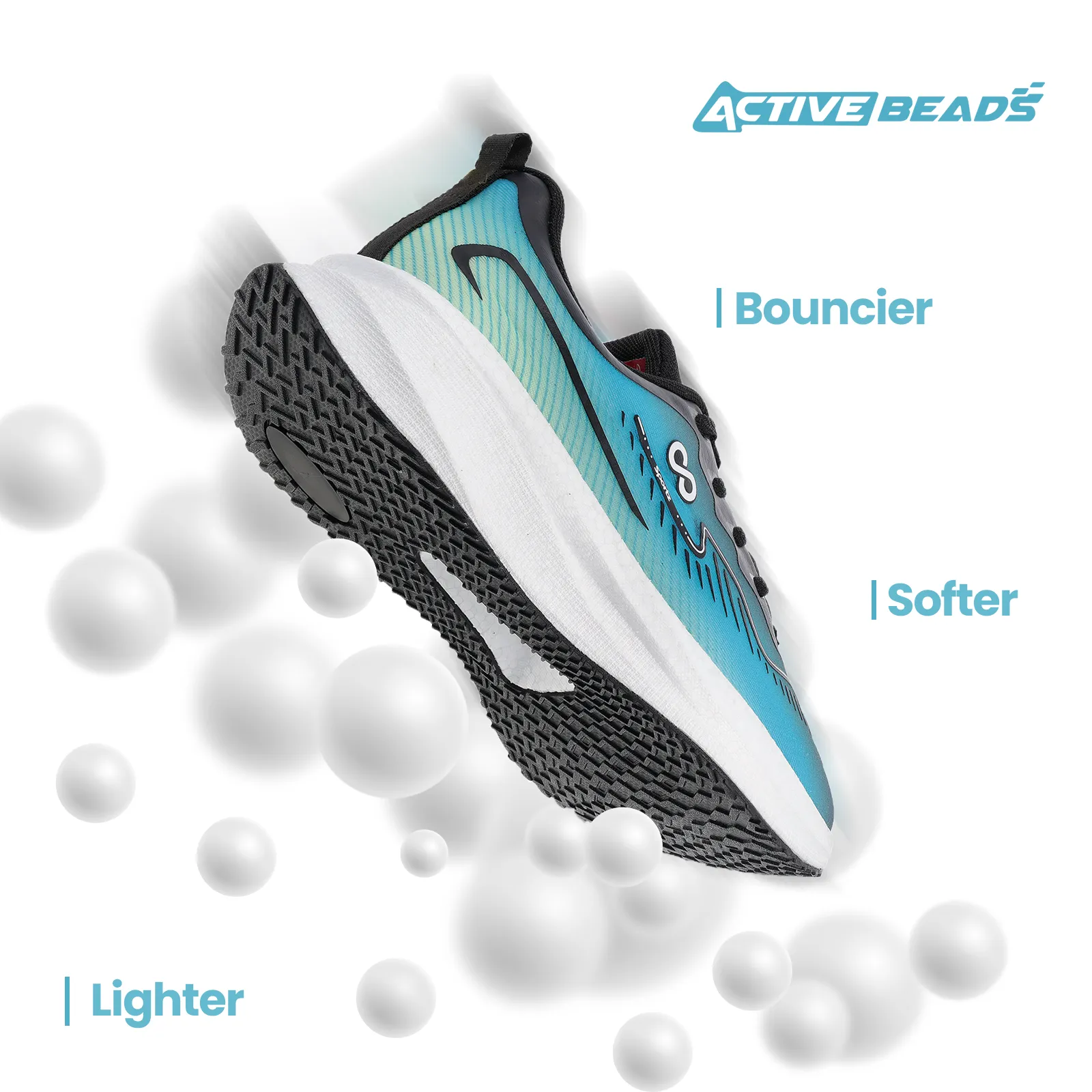 Men's Lace-up Sports Shoe - WS9163 Blue Green