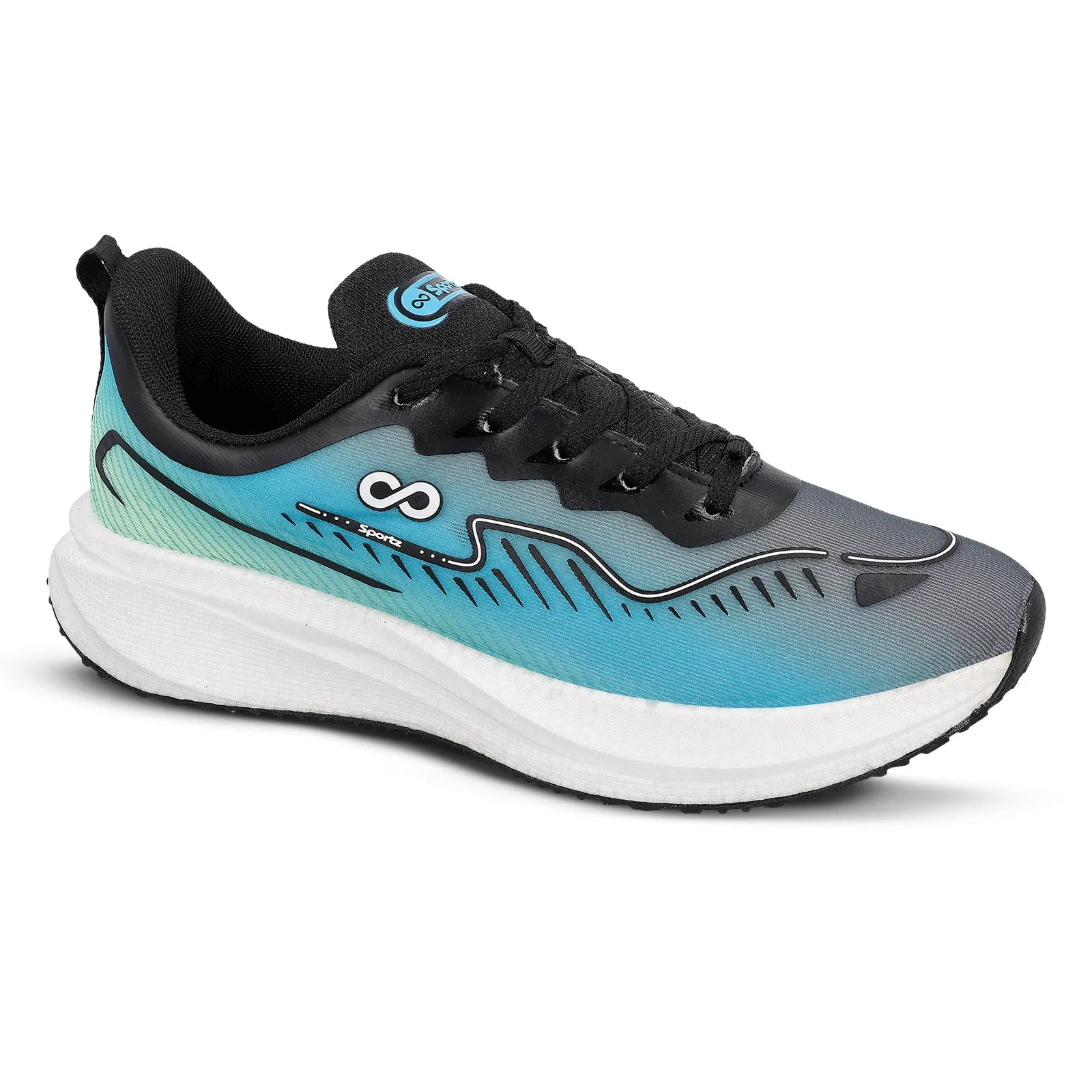 Men's Lace-up Sports Shoe - WS9163 Blue Green