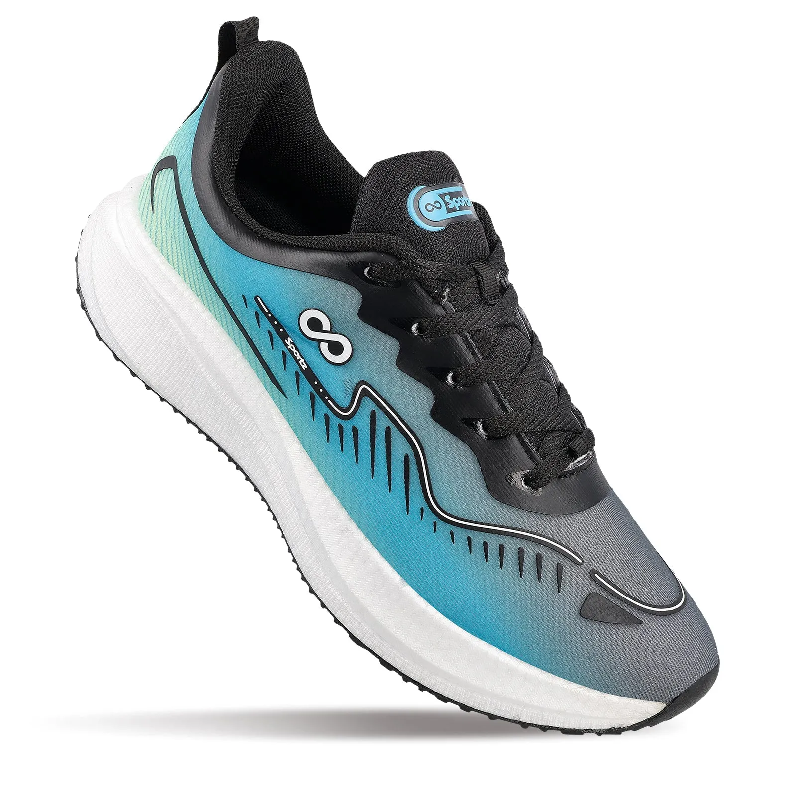 Men's Lace-up Sports Shoe - WS9163 Blue Green