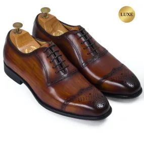 Milano Patina Leather Brogues (Patina Tan - Limited Edition)