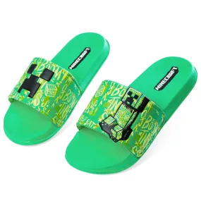 Minecraft Sliders for Boys and Teenagers, Kids Flip Flops
