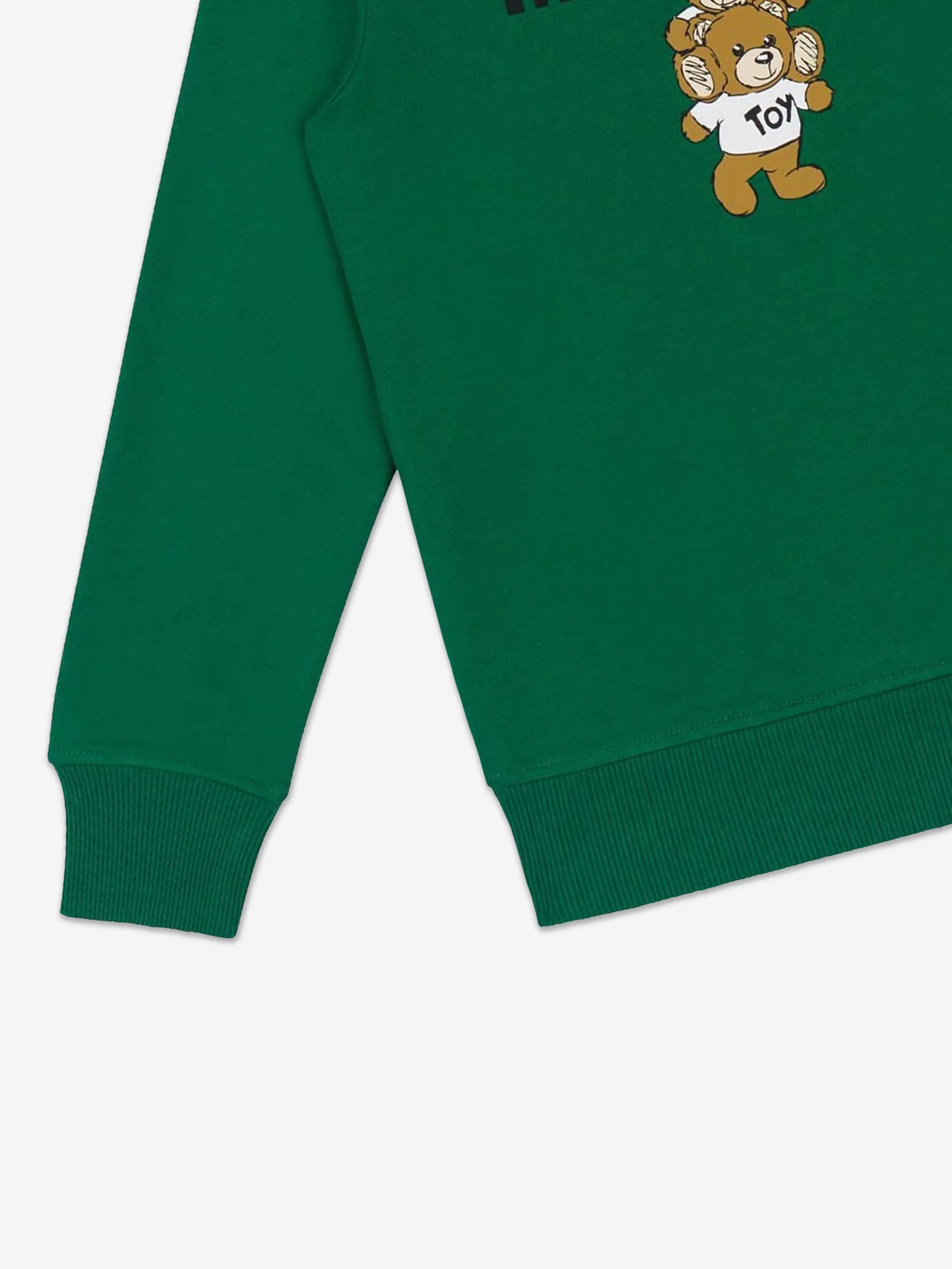 Moschino Kids Bear Logo Sweatshirt in Green