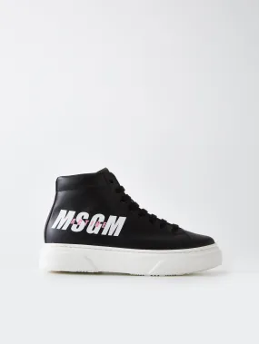Msgm Junior Black Active High Tops