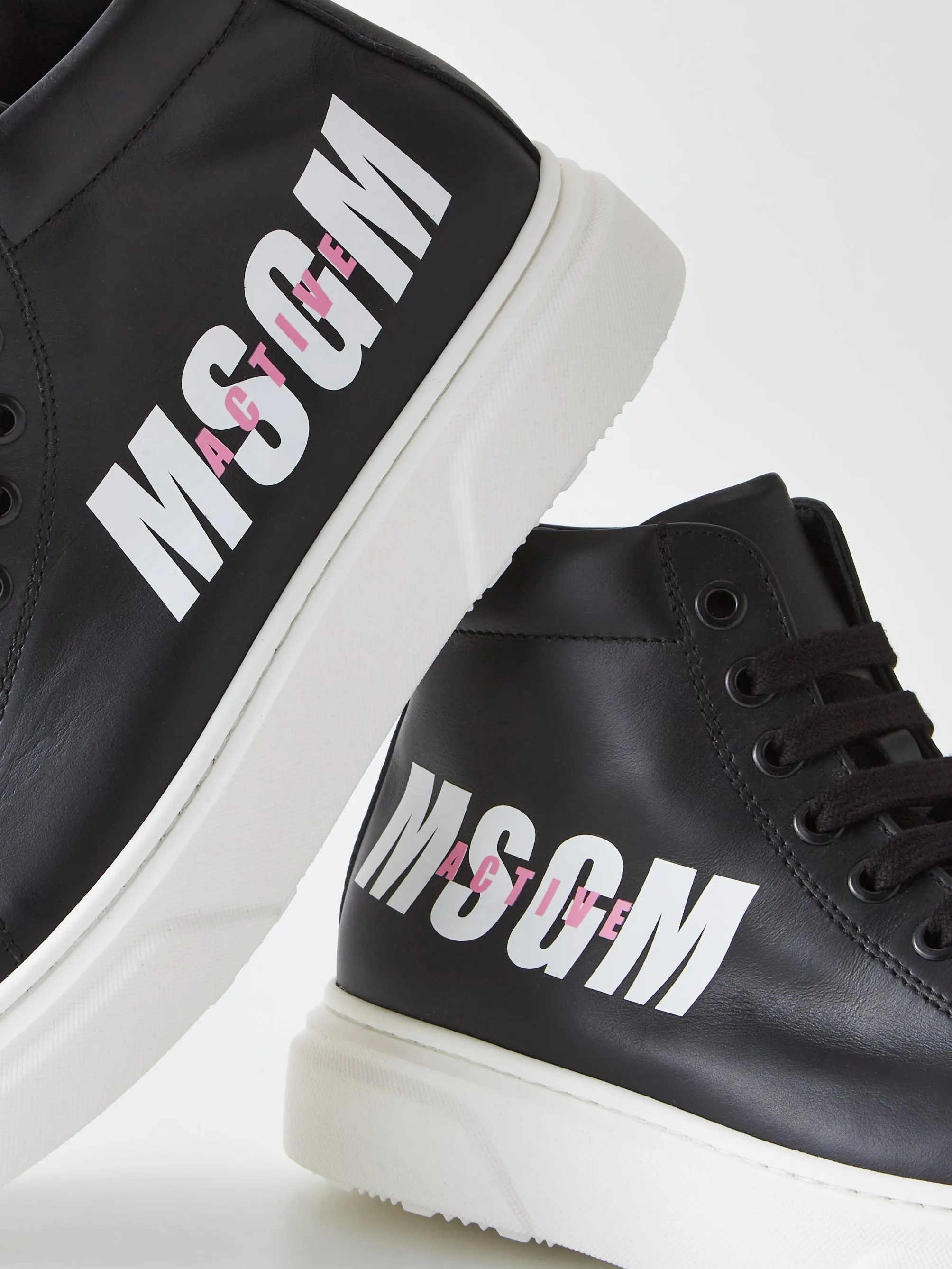 Msgm Junior Black Active High Tops