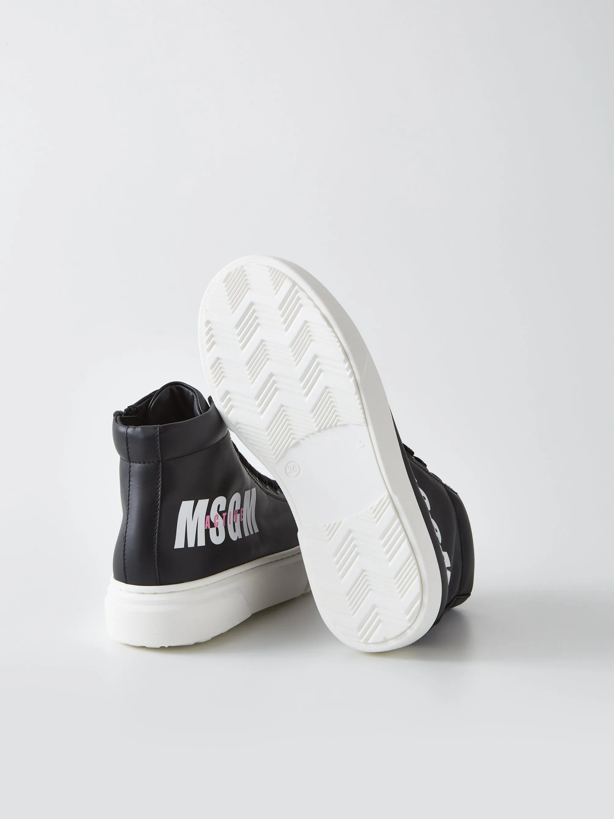 Msgm Junior Black Active High Tops