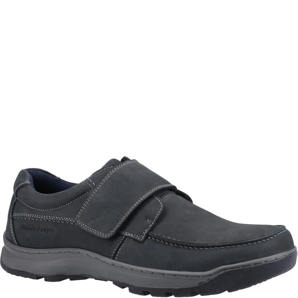 Navy Nubuck Casper Touch Fastening Shoes