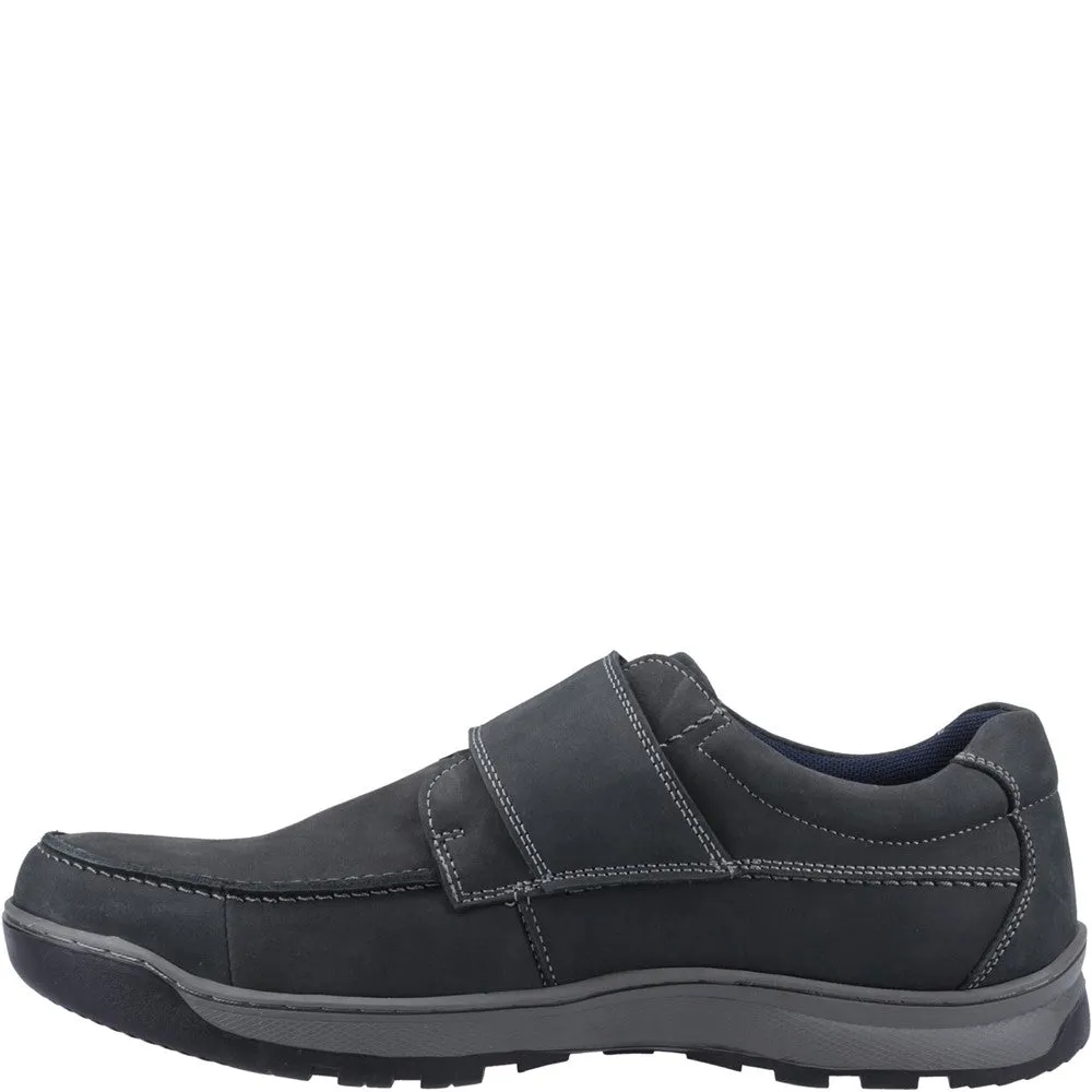 Navy Nubuck Casper Touch Fastening Shoes