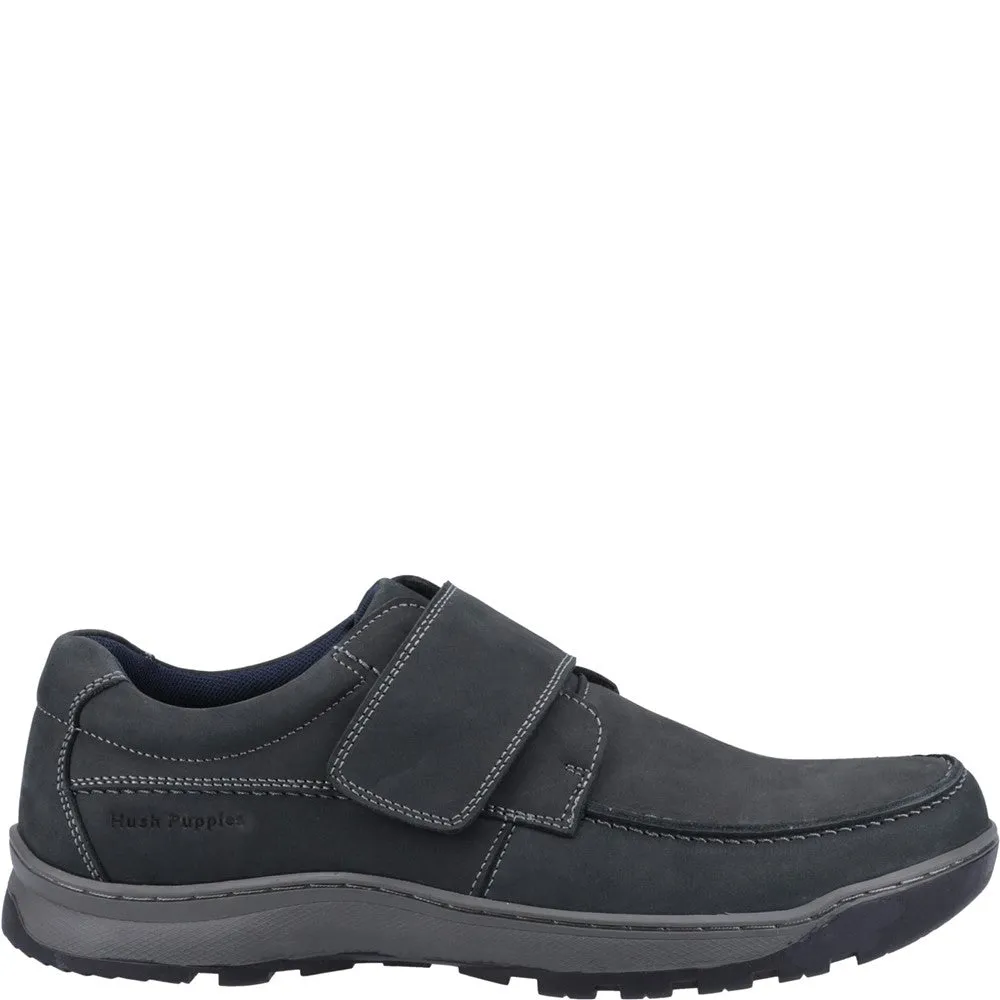 Navy Nubuck Casper Touch Fastening Shoes