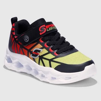 New - S Sport by Skechers Boys' Hernan Light-Up Sneakers - Red 13