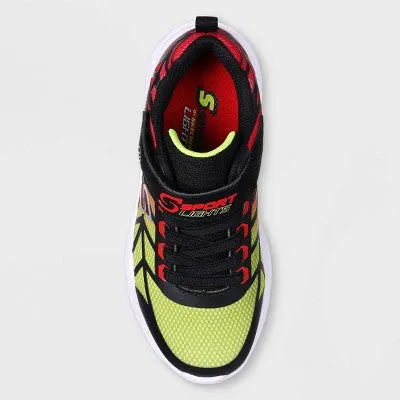 New - S Sport by Skechers Boys' Hernan Light-Up Sneakers - Red 13