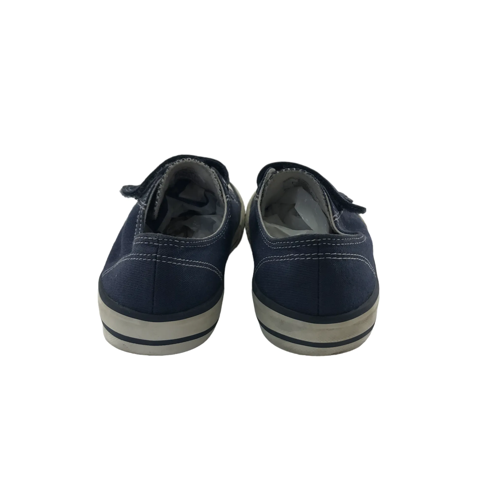 Next Trainers Shoe Size 13 Junior Blue Canvas with Straps