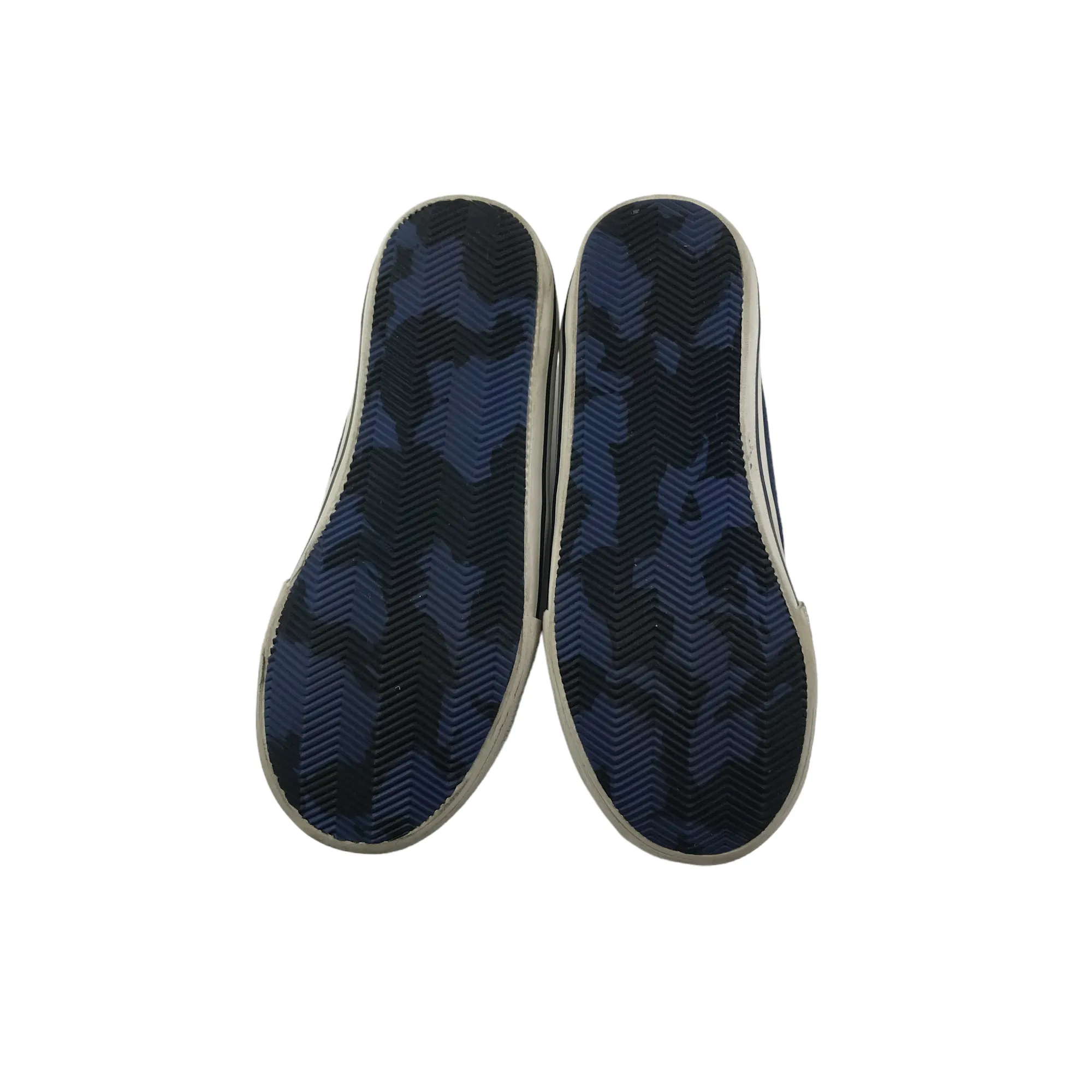 Next Trainers Shoe Size 13 Junior Blue Canvas with Straps