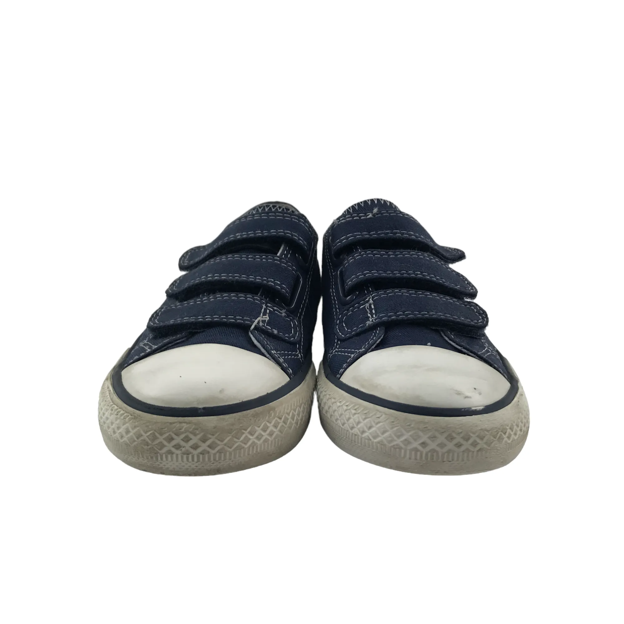 Next Trainers Shoe Size 13 Junior Blue Canvas with Straps
