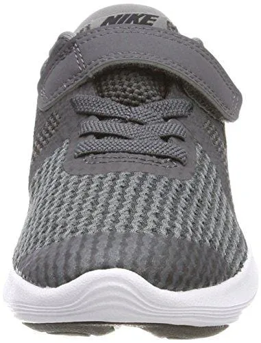 Nike Boys' Revolution 4 (PSV) Running Shoe, Dark Black-Cool Grey-White, 1.5Y Regular US Little Kid