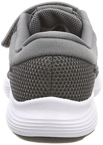 Nike Boys' Revolution 4 (PSV) Running Shoe, Dark Black-Cool Grey-White, 1.5Y Regular US Little Kid