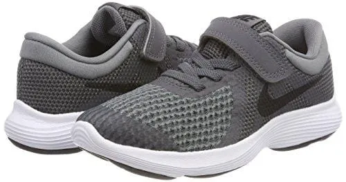 Nike Boys' Revolution 4 (PSV) Running Shoe, Dark Black-Cool Grey-White, 1.5Y Regular US Little Kid