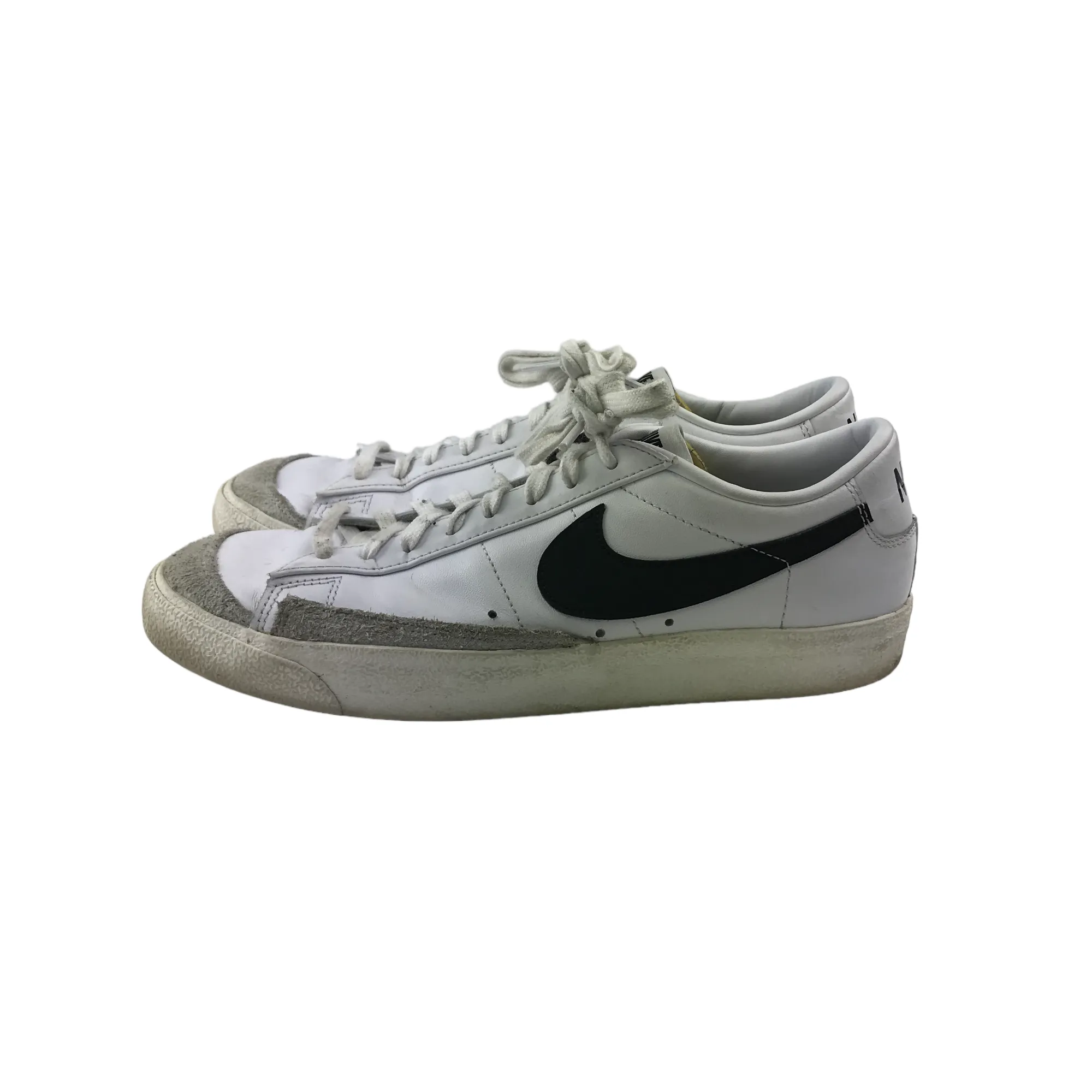 Nike Trainers Shoe Size 9 White Flat Soles with Laces