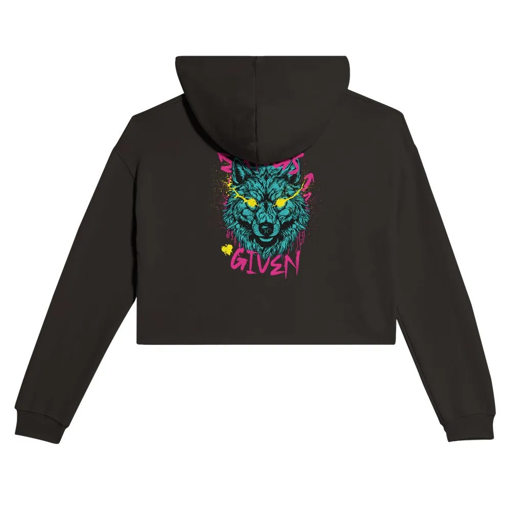 NO HUGS GIVEN Women's Cropped Hoodie