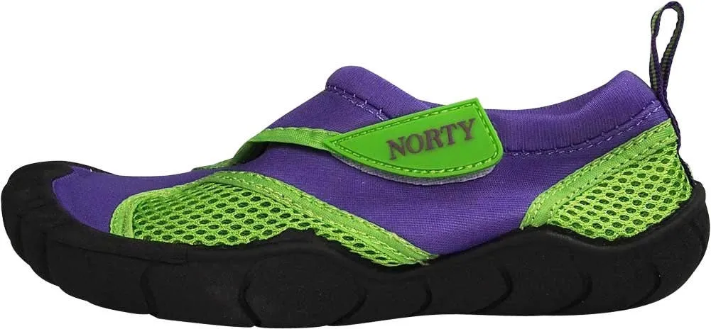 NORTY Girls 11-4 Purple/Lime Watershoe 38894K