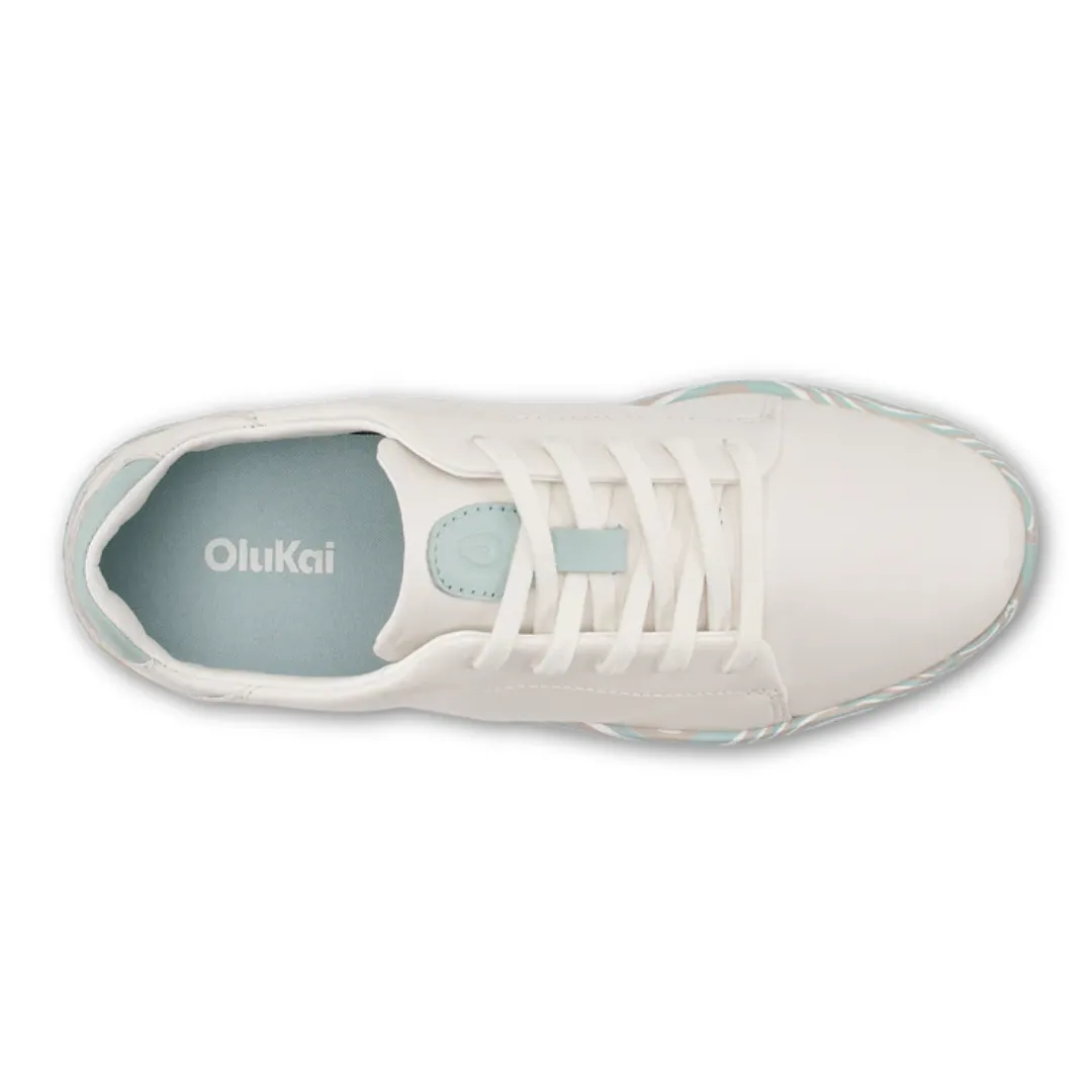 Olukai Pehuea Li'ili Sneakers - Bright White/Swirl