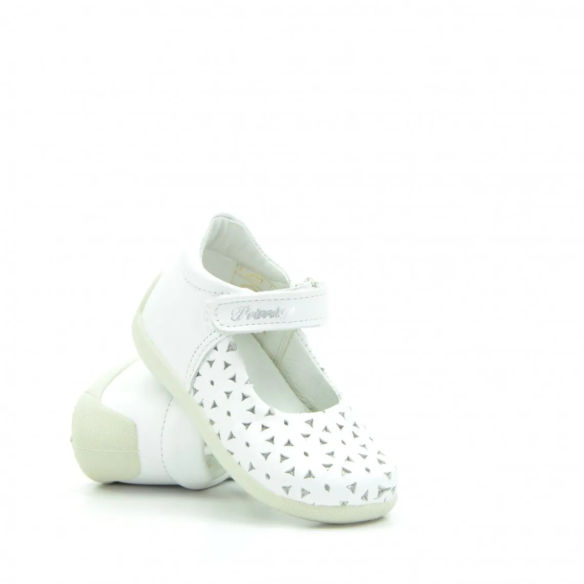 Primigi White Leather Velcro Shoes