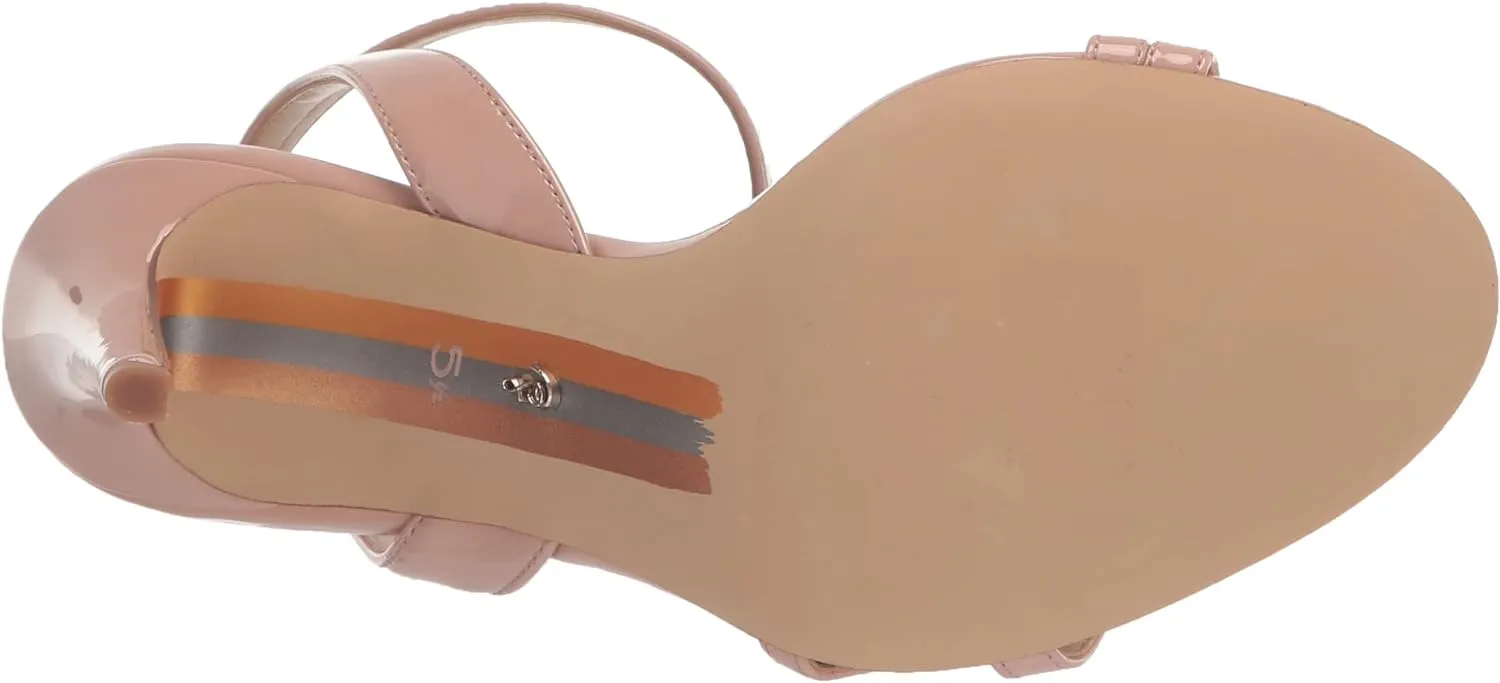 Sam Edelman Gemmie Sunrise Blush Ankle Strap Stiletto Heeled Fashion Sandals