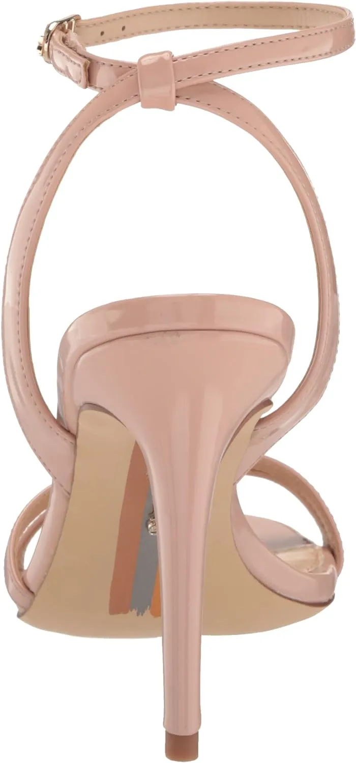 Sam Edelman Gemmie Sunrise Blush Ankle Strap Stiletto Heeled Fashion Sandals