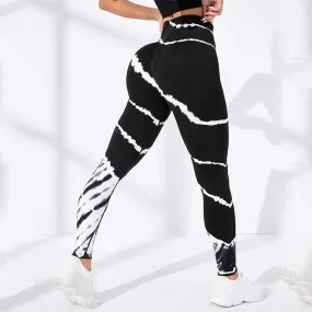 Seamless Tie Dye Leggings Women Sexy Fitness Gym Legging