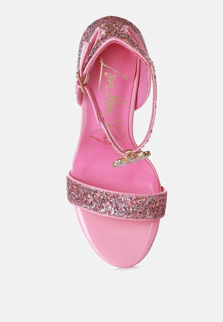Straight fire high heel glitter stilettos
